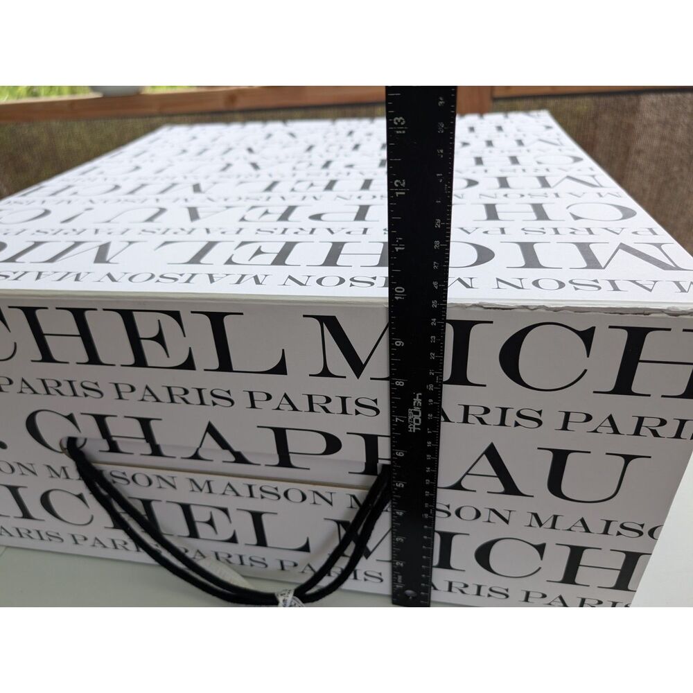 MAISON MICHEL Paris Giant Hat Box Shopping Bag 21" x 10" - Picture 2 of 5